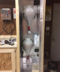 FASTFERMENT - FFT FastFerment Conical Fermenter 7.9 Gallon HomeBrew Kit BPA Free Food grade Primary Carboy Fermenter: Beer Brewing, Wine Fermentation or a Hard Cider brewing kit. Wall mount included 27 714anIjm3gL