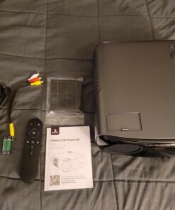 NexiGo PJ40 Projector with WiFi and Bluetooth, Native 1080P, 4K Supported, Projector for Outdoor Movies, 300 Inch, Zoomable, 20W Speakers, Home Theater, Compatible w/TV Stick, iOS, Android (Black) Regular OS 93 714b7vNE1L 1