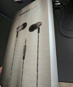 Betron ELR50 in Ear Headphones Earphones Wired with Noise Isolating Earbuds Tangle Free Cord Lightweight Carry Case Soft Ear Buds 3.5mm Plug (Black) Black 54 714bAO9H6L