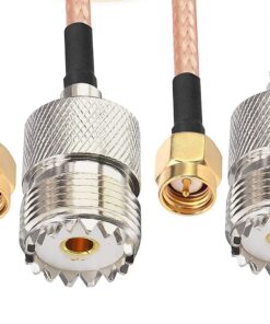 DHT Electronics Handheld Antenna Cable SMA Male to UHF SO-239 Female Connectors 6'' Pack of 2 for Amplifier 22 714bAZWknL