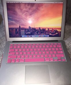 IBENZER Compatible with Old Version MacBook Air 13 Inch Case (2017-2010 Release), Models: A1466/A1369, Plastic Hard Shell Case with Keyboard & Screen Cover for Mac Air 13, Pink, A13PK+2 For Macbook Air 13'' A1466/A1369 38 714bUn SPL