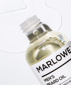 MARLOWE. No. 143 Beard Oil 3 oz, Conditioning Beard Oil for Men, Softer & Fuller Beard Care, 100% Natural Softener with Sunflower & Safflower Oil, Conditions & Nourishes Beard Health, Fragrance Free 6 714baRduNeL