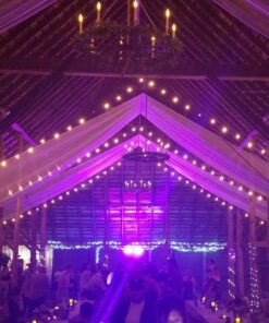 120" Wide (10ft Wide) x 120 Yards Roll -Ivory/Off-White Sheer Voile Chiffon Fabric - SEDONA DESIGNZ Brand Perfect for Draping Panels and Masking for Weddings & Events 16 714bfoc4K6L