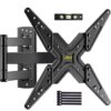 TV Mount, Full Motion TV Wall Mount Swivel Tilt for 26-60 Inch TVs and Monitors up to 70lbs, Single Stud Corner Outdoor Wall Mount TV Bracket Articulating Extension Leveling Max VESA 400X400mm 22 714btennbSL
