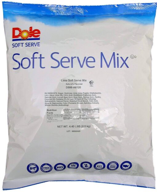 Dole Lime Soft Serve Mix, 6Count 70.4 Pound