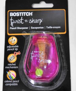 Bostitch Office Twist-n-Sharp Pencil Sharpener, for Kids & Colored Pencils, Assorted Colors (PS1-ADJ) 57 714cm1EEjOL 1