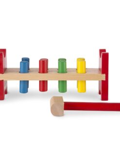 Melissa & Doug Deluxe Wooden Pound-A-Peg Toy With Hammer Standard 15 714dO5ODF L 2