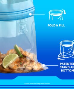 Ziploc Gallon Food Storage Freezer Bags, New Stay Open Design with Stand-Up Bottom, Easy to Fill, 28 Count Clear 30 714e3n9egbL 1