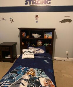 RoomMates RMK3077SCS Star Wars Classic The Force Is Strong Quote Peel and Stick Wall Decals 35.25" x 10" 22 714eS9d0uEL