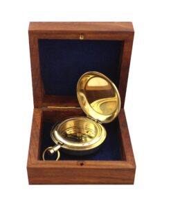 Alternative view of Nautical Collectible Retro Style Compass Decorative Gift Item Brass Finish Compass Brass Finish With Box