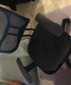 Amazon Basics Mesh Mid-Back Adjustable-Height 360-Degree Swivel Office Desk Chair with Armrests and Lumbar Support, Black 58 714ew2EzqyL