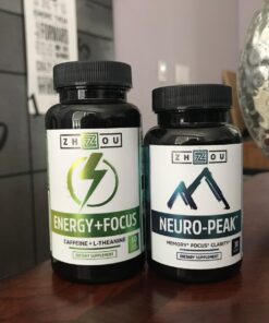 Zhou Natural Caffeine Pills 100mg with L-Theanine 200mg, Nootropic Supplement, Clean Energy, Endurance and MentalFocus, Non-GMO, Vegan, Gluten-Free, 60 Capsules 28 714f9NAVmL