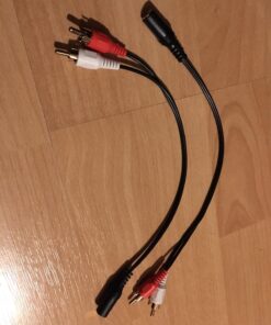 yueton 2 Pack Gold 3.5mm 6" Stereo Female Mini Jack to 2 Male RCA Plug Adapter Audio Y Cable 20 714fRX 6VUL