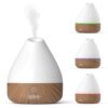 Pure Enrichment PureSpa Natural Essential Oil Diffuser (White) – 200ml Water Tank Lasts Up to 10 Hours with Soft Color-Changing Lights and Auto Safety Shut-Off White