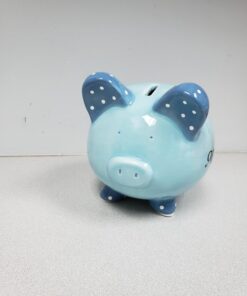 Personalized Ceramic Kids Piggy Bank by Miles Kimball - Blue 28 714fkLosdTL