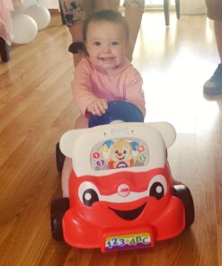 Fisher-Price Laugh & Learn 3-In-1 Smart Car, Baby Walker & Toddler Ride-On Toy with Smart Stages Learning Content for Ages 9+ Months Standard 39 714fwWWZ2xL