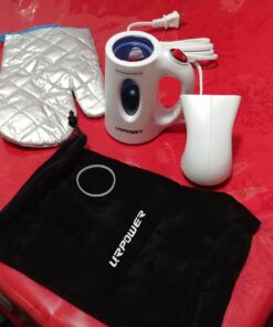 URPOWER Steamer for Clothes Steamer, Portable Handheld Garment Fabric Steamer Fast Heat-up Powerful Clothes Steamer with High Capacity for Home and Travel - Not for Abroad 01-130ml White 66 714g eynXHL