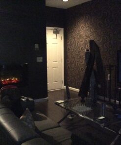 Q QIHANG Modern Abstract Curve 3D Wallpaper Roll Mural Papel De Parede Flocking for Striped Black Brown Color Unpasted Living Room Wall Paper 0.7m x 8.4m=5.88㎡ 34 714gQzqQ5eL