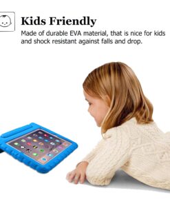 AVAWO Kids Case for Apple iPad 2 3 4 - Light Weight Shock Proof Convertible Handle Stand Kids Friendly for iPad 2, iPad 3rd Generation/ 4th Generation Tablet - Blue for iPad 2 3 4 Generation (Old Model) 29 714gXhKDPCL