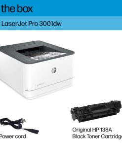 HP LaserJet Pro 3001dw Wireless Black & White Printer, Works with Alexa 20 714gkps0nQL