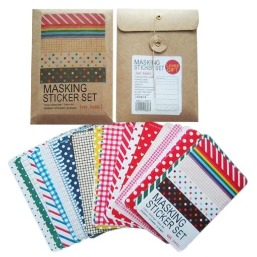 Masking Sticker Set, 27-Sheet,  3.9 by 2.5 inch