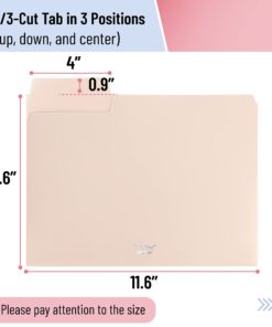 Mr. Pen- Pastel Poly File Folders, 1/3 Cut Tab, 6 Pack, Letter Size, Colored Letter Office Supplies File Folders Pastel Colors 6 per Pack 31 714hN2K9bEL