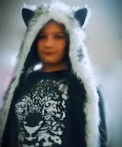 White Wolf Hood Faux Fur Hat with scarfs mittens & paws 3 in 1 by Hatbutik 41 714hdEFVUIL 1