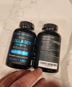 Vital Vitamins Multi Collagen Complex - Type I, II, III, V, X, Grass Fed, Non-GMO, 150 Capsules 150 Count (Pack of 1) 26 714hf3pxvZL