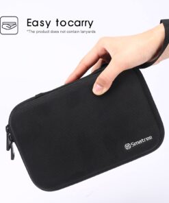 Smatree Hard Case Compatible for Apple14&16inch MacBook Pro's Pencil,Magic Mouse,Magsafe Power Adapter,BeatsX, Monster Magnetic Charging Cable,Travel MacBook Pro Accessories Organizer Bag,Black Black 47 714i Sr L