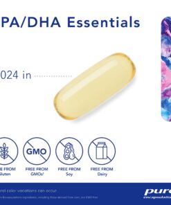 Pure Encapsulations EPA/DHA Essentials - Fish Oil Concentrate Supplement to Support Cardiovascular Health - Premium EPA & DHA Supplement with Omega 3-180 Softgel Capsules 180 Count (Pack of 1) Standard Packaging 10 714i59tK0QL