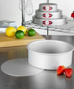 Fat Daddio's PCC-83 Anodized Aluminum Round Cheesecake Pan, 8 x 3 Inch 3" Depth 23 714i8ZVJpqL