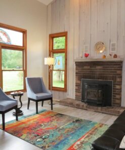 Design Toscano Lady Astor Demi-Lune Stained Glass Window Hanging Panel, 32 Inch, Amethyst Moon, 0.50" x 33.50" 18 714jU51nL