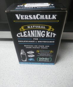 VersaChalk 100% Natural Chalkboard Cleaner Spray and Eraser Kit (250 mL) - Remove Liquid Chalk Marker Ink from Chalk Board Signs, Whiteboard, Dry Erase Marker Board, and Blackboard 1 Count (Pack of 1) 48 714jhC8AaQL
