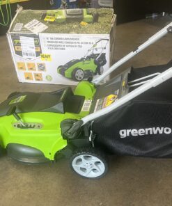 Greenworks 10 Amp 16-inch Corded Mower, 25142 16" Corded Mower 90 714k2YqfJ5L