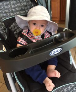 i play. Baby Girls' Brim Hat | All-Day UPF 50+ Sun Protection for Head, Neck, & Eyes 0-6 Months Gray 19 714kc7hhXML