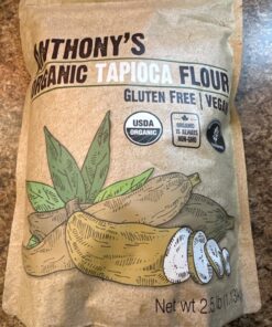 Anthony's Organic Tapioca Flour Starch, 2.5 lb, Gluten Free & Non GMO 2.5 Pound (Pack of 1) 27 714kiey6isL