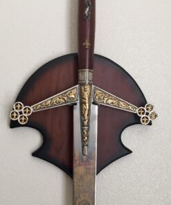 SZCO Supplies Universal Crest Sword Plaque Hanger W/Hardware, brown, One Size (210653) 30 714l3pU4YAL