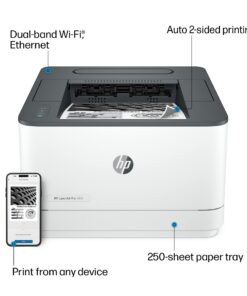 HP LaserJet Pro 3001dw Wireless Black & White Printer, Works with Alexa 19 714lgt2NJiL