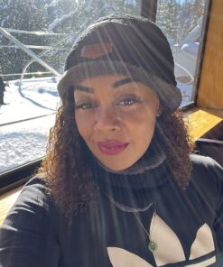 HINDAWI Winter Hat Scarf Gloves Slouchy Beanie Snow Knit Skull Cap Touch Screen Mittens Circle Scarves for Women Hat+scarf+gloves (Black) 27 714mA5dFRZL