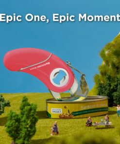 Kitchen Mama Epic One Multifunction Opener: A Pick Ergonomic Opener- Magnetic Bottle Opener, Beer & Soda Can Opener, Pull Tab & Jar Opener for Weak Hands and Arthritis, Christmas Gift Ideas (Red) Red 11 714mB9PA9HL