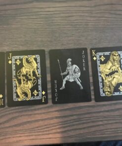Mythical Creatures - Black Silver & Gold Edition Playing Cards by Gent Supply 41 714mTSUgqSL 1