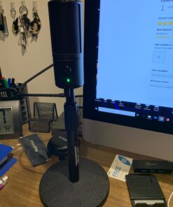 OnStage DS7200B Adjustable Desktop Microphone Stand, Black 33 714mZEiiG3L