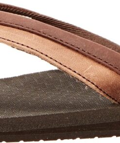 Alternative view of Sanuk Men's Beer Cozy Primo Light Flip Flop Dark Brown/Brown 7