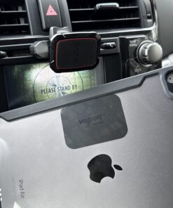 OQTIQ Magnetic CD Phone Car Mount for Car CD Player, CD Slot Car Phone Mount Holder with Built-in 6 Strong Magnets, Compatible with iPhone Samsung Galaxy LG and More Black-Red 44 714ntBWwasL