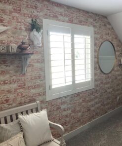 RoomMates RMK9035WP Red Stuccoed Brick Peel and Stick Wallpaper, Roll, Red 44 714oPx59WHL