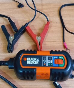BLACK+DECKER BM3B Fully Automatic 6V/12V Battery Charger/Maintainer with Cable Clamps and O-Ring Terminals 35 714owA0b1L
