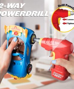 Liberty Imports Take Apart Racing Car Toys - Build Your Own Assembly Vehicle with 30 Piece Constructions Set and Working Electric Drill - Engine Sounds & Lights 18 714pYRLoEdL