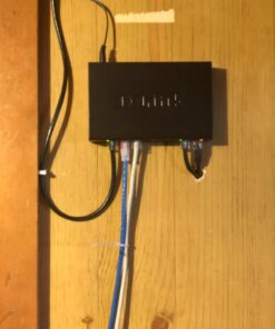 D-Link Ethernet Switch, 8 Port Gigabit Unmanaged Metal Fanless Desktop or Wall Mount Design (DGS-108), Black 8-Port Gigabit Switch 20 714plcIzXPL