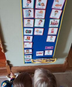 Godery Large Visual Schedule for Kids Chore Reward Chart,Bedtime Routine Chart for Toddlers,Double Side Schedule Board With 109 Cards for Home School Planner,Autism Learning Materials. 45 714px3dj1L