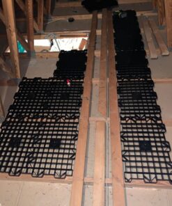 USA SEALING Attic Dek Flooring Storage System, Walking Deck Pallet Boards for Attic, Easy Installation Floor System for Garage, Roof and More, 4 Panels Included - Black 4pk - Universal 25 714qDJRdv2L